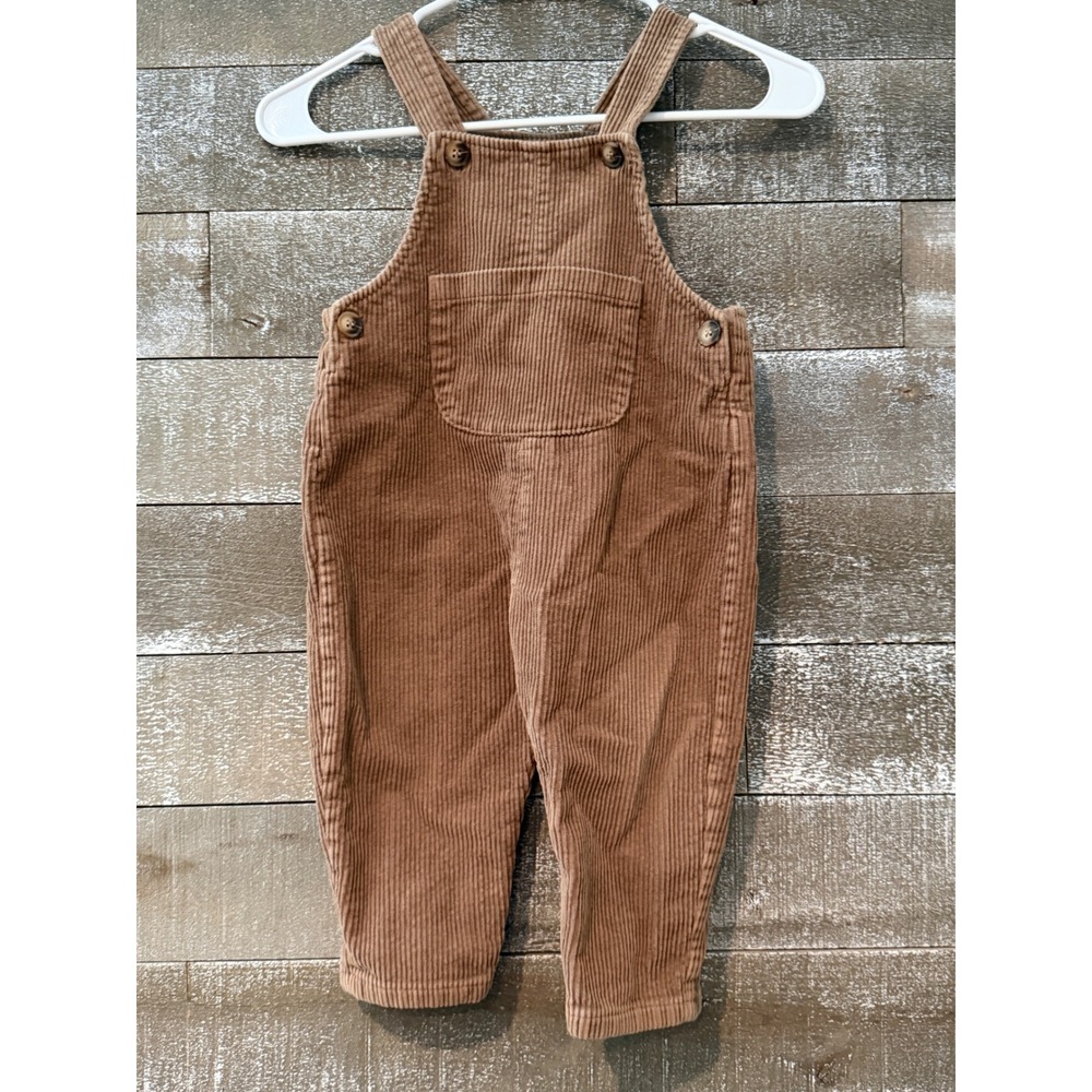Unbranded Corduroy Overalls Kids Size 6 Brown